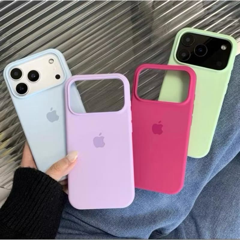 Capa capinha case silicone aveludado para iPhone 17 17Pro 17Promax