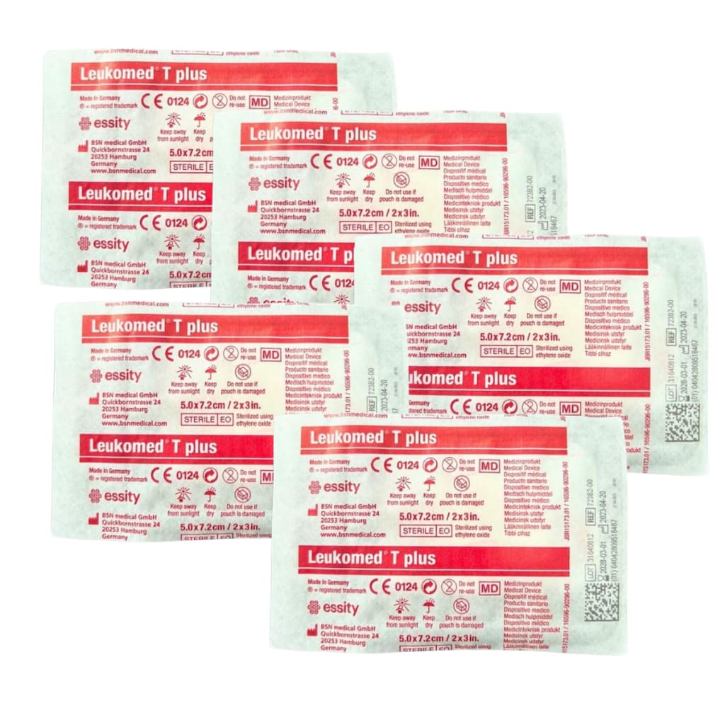Kit 5 Curativo Transparente Leukomed T Plus 5cm x 7,2cm BSN Medical Estéril