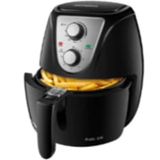 Fritadeira Eletrica Air Fryer Mondial Sem Óleo Pratic 1500w Af-36-bi Duraflon Preto/inox