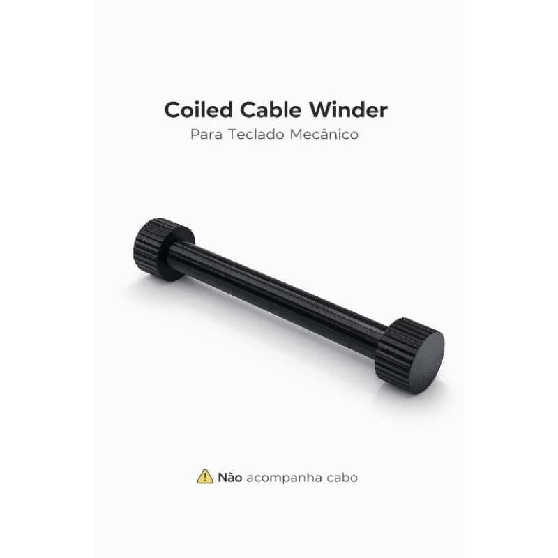 Haste Coiled Cable Winder para enrolar cabo espiral teclado mecanico