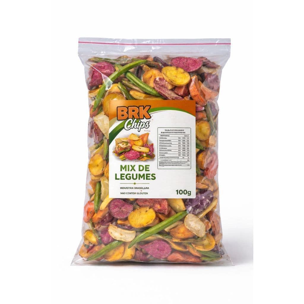 Mix de Legumes/Vegetais Chips | Crocante, Saudável, Sem Glúten | BRK Chips