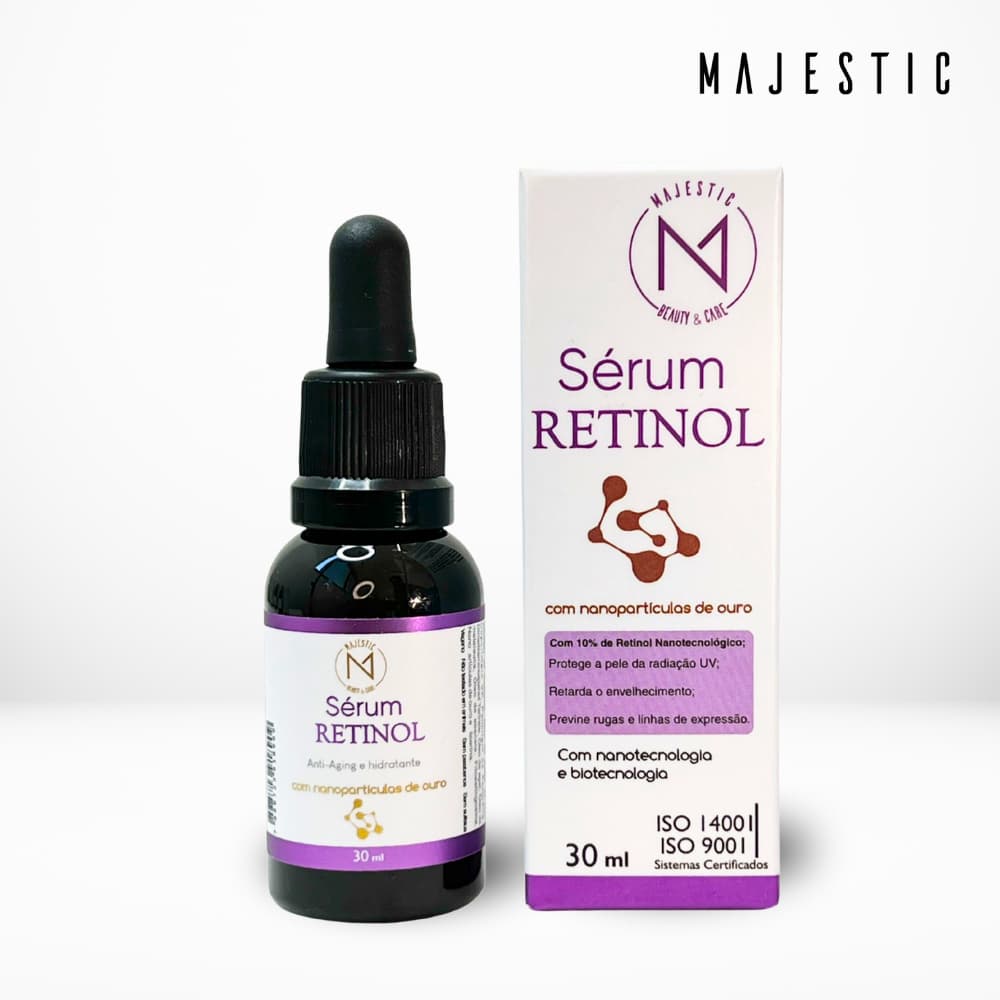 Sérum Retinol - Vitamina A, Anti Idade, Rugas, Linhas Expressão, Renovação, Regulariza textura 30ml