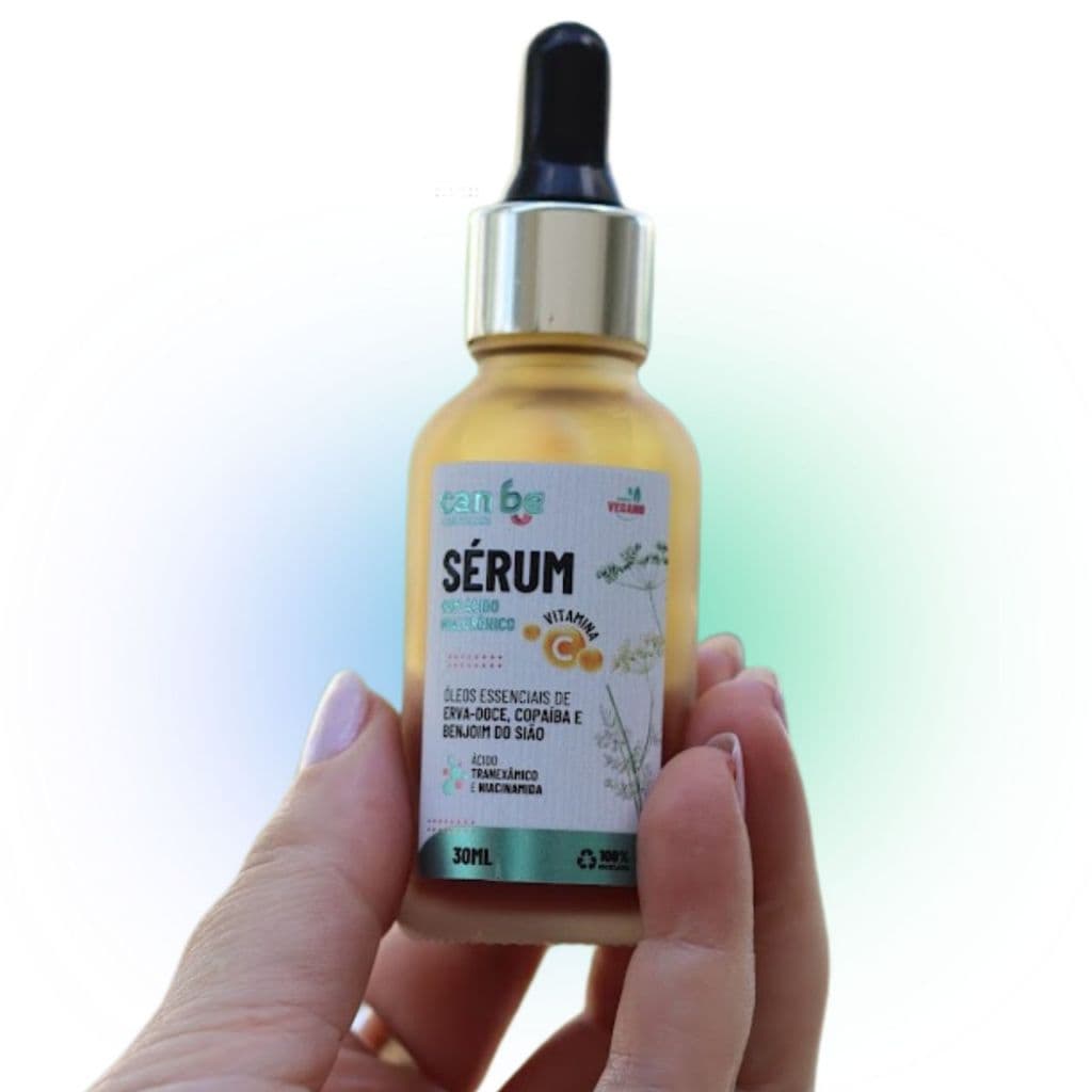 Sérum Facial Vegano Lifting Imediato Vitamina C Ácido Hialurônico Firmeza e Hidratação