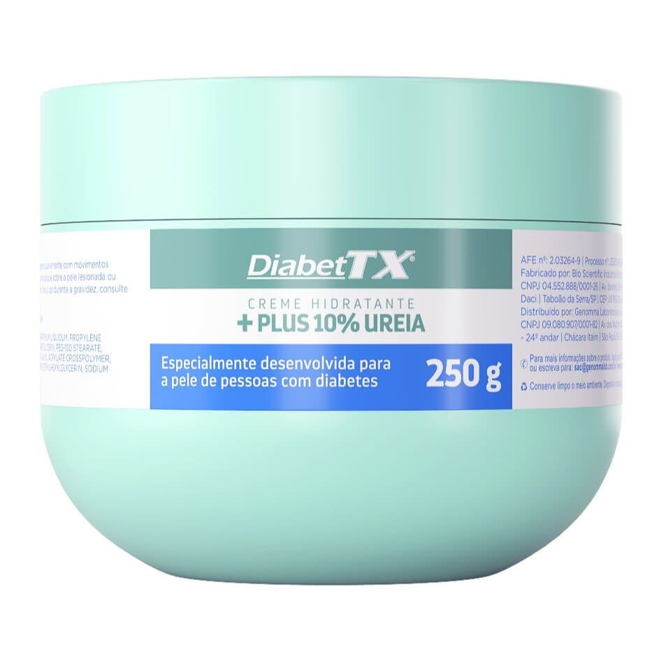 Creme Hidratante DiabetTX Plus 10% Uréia 250g