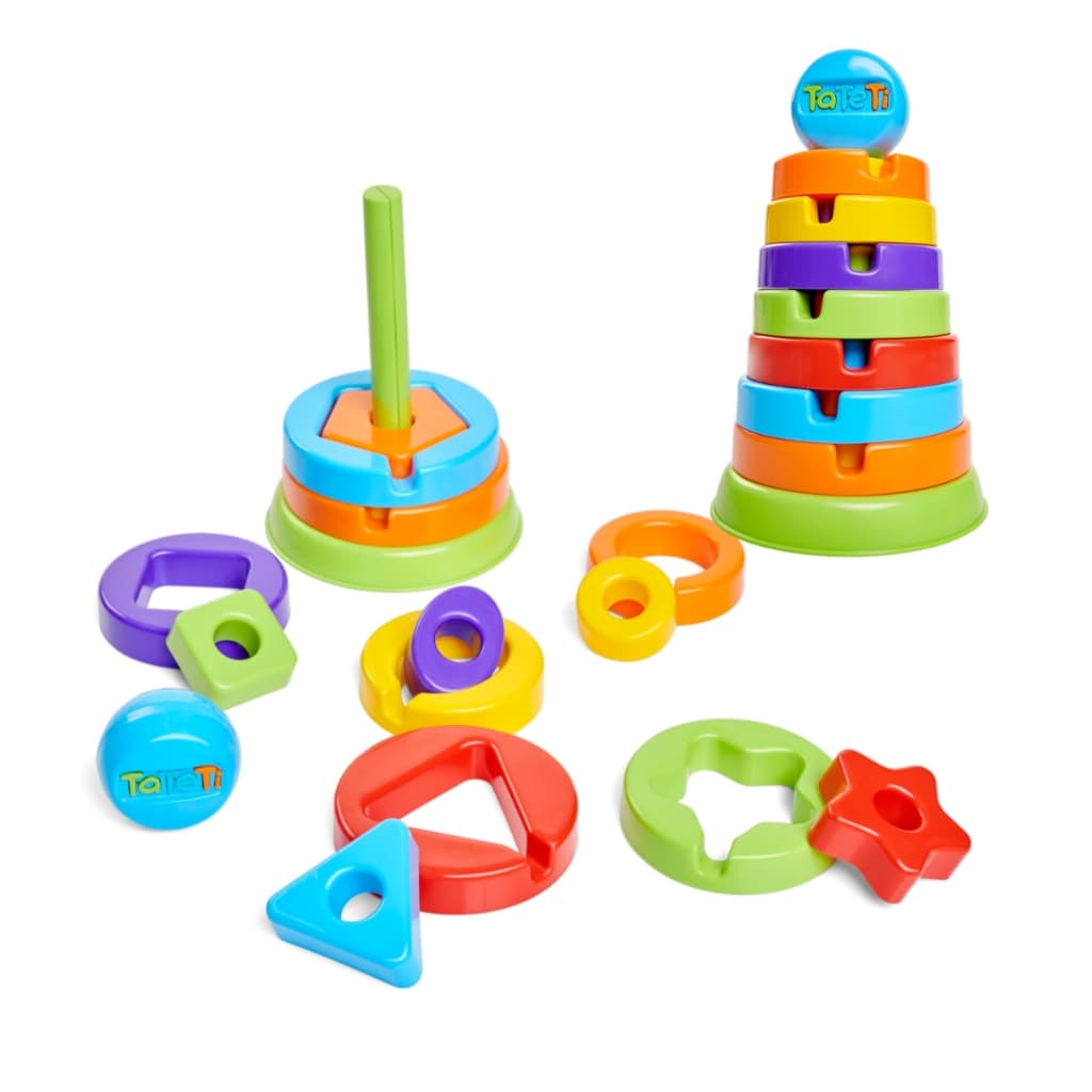 Brinquedo para 1 Anos Empilhar com Encaixe de Formas para Bebê Brinquedo Educativo