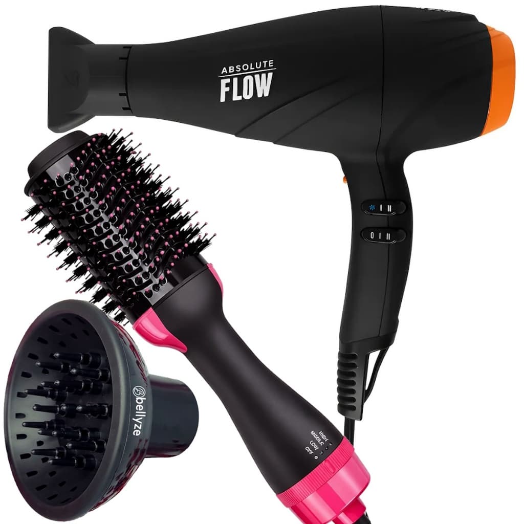 Secador De Cabelo Gama Italy 2300w Absolute Flow Ions Profissional Salão Difusor Cachos Escova Alisadora City