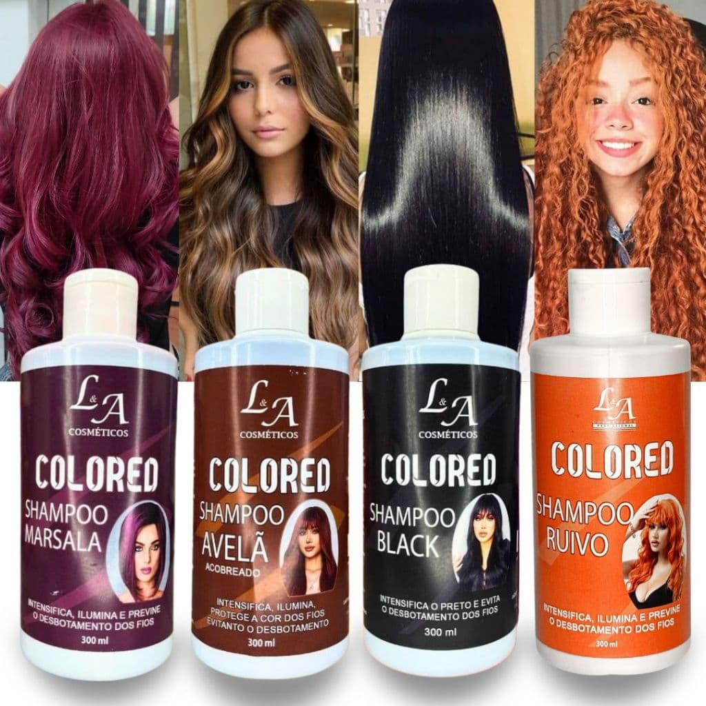 Shampoo tonalizante escurecedor de cabelos e tonalizante realçando a cor desejada, hidratante, fixador sem amônia