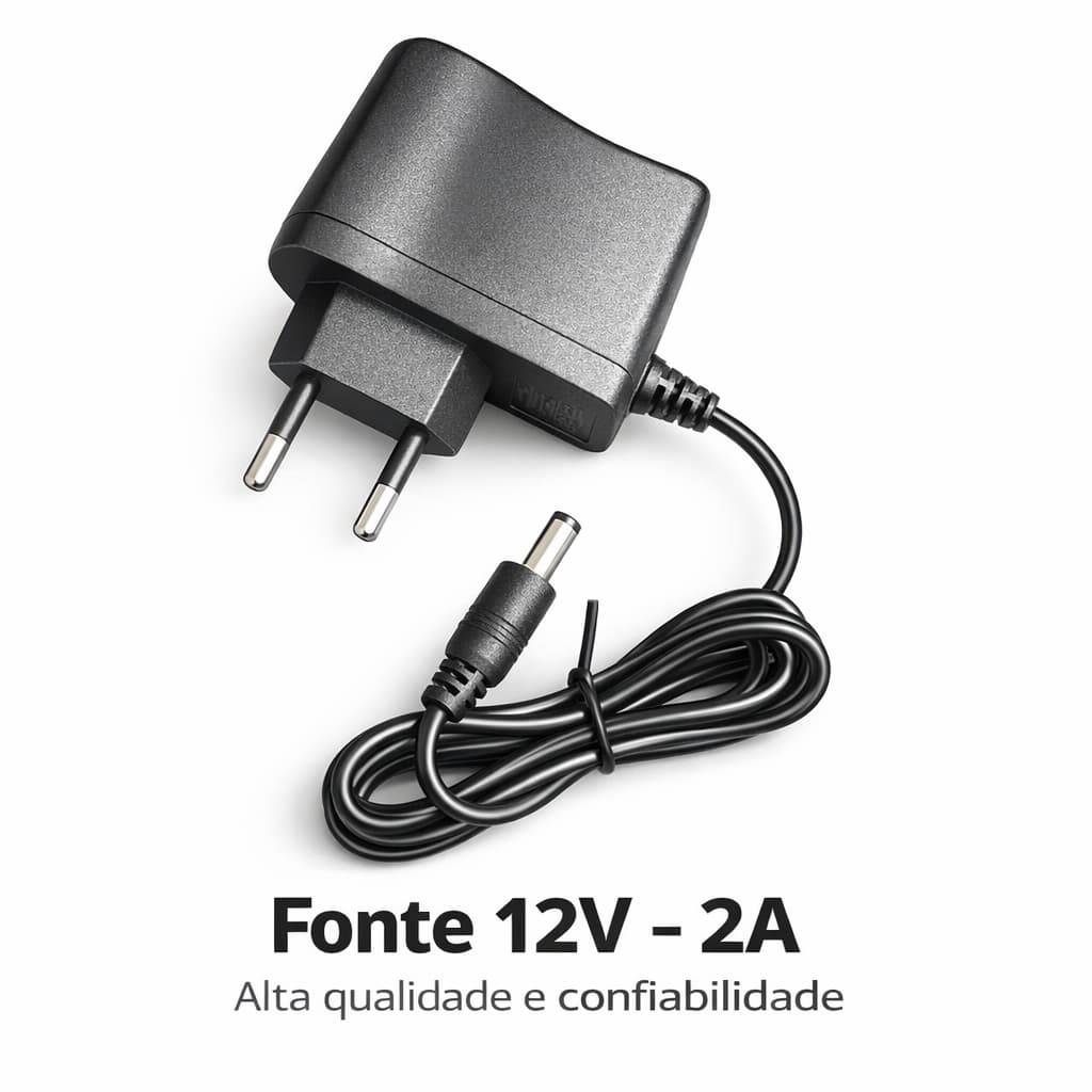 Fonte 12V 2A Universal P4 Bivolt Potente Estável para LED