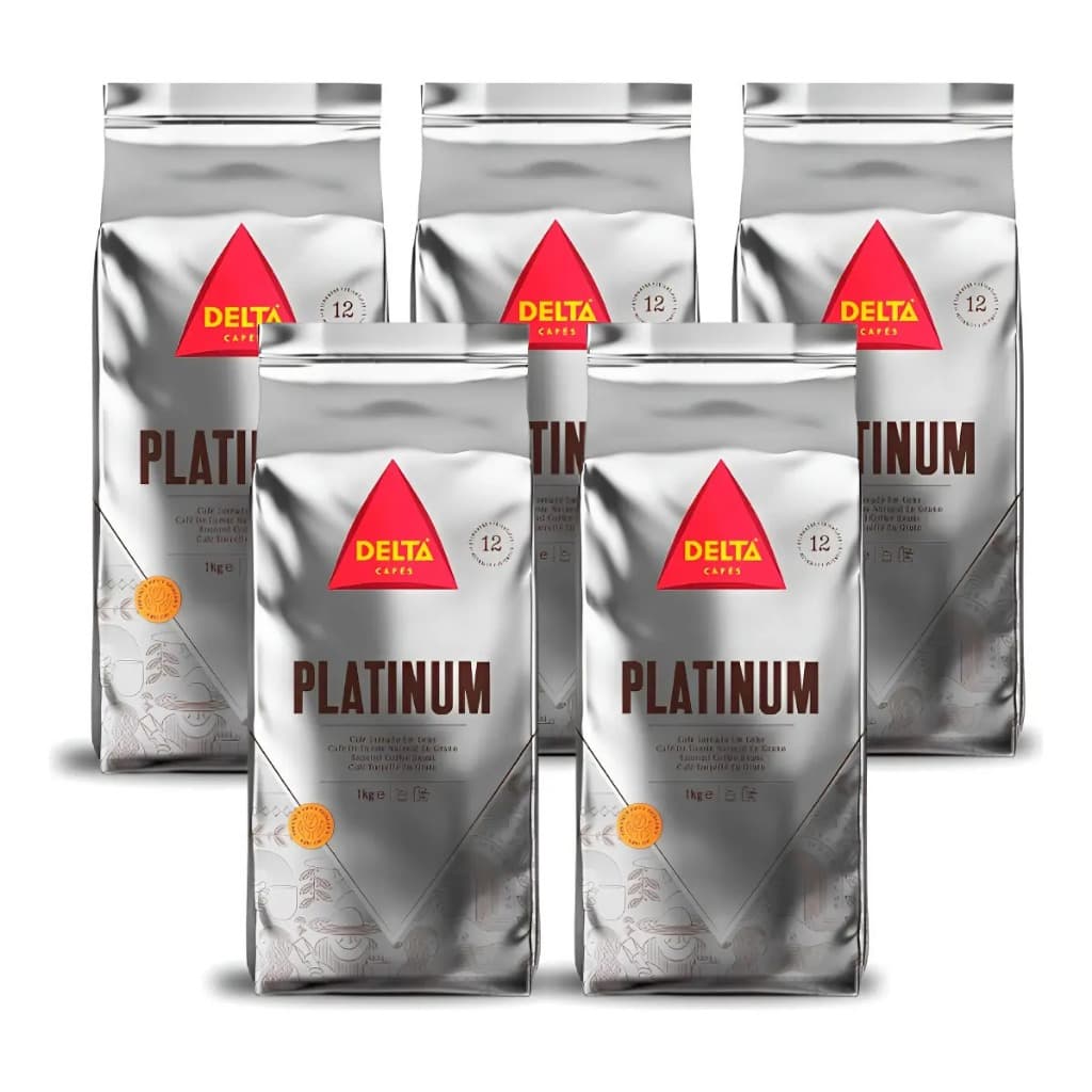 Café Em Grãos Delta Gourmet Platinum Torrado Kit 05 Kgs