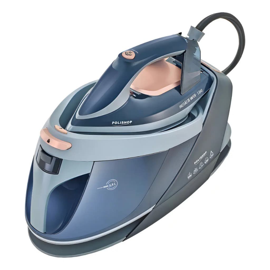 Ferro a Vapor Protect & Care Polishop com 1800W e Reservatório de 1.5L