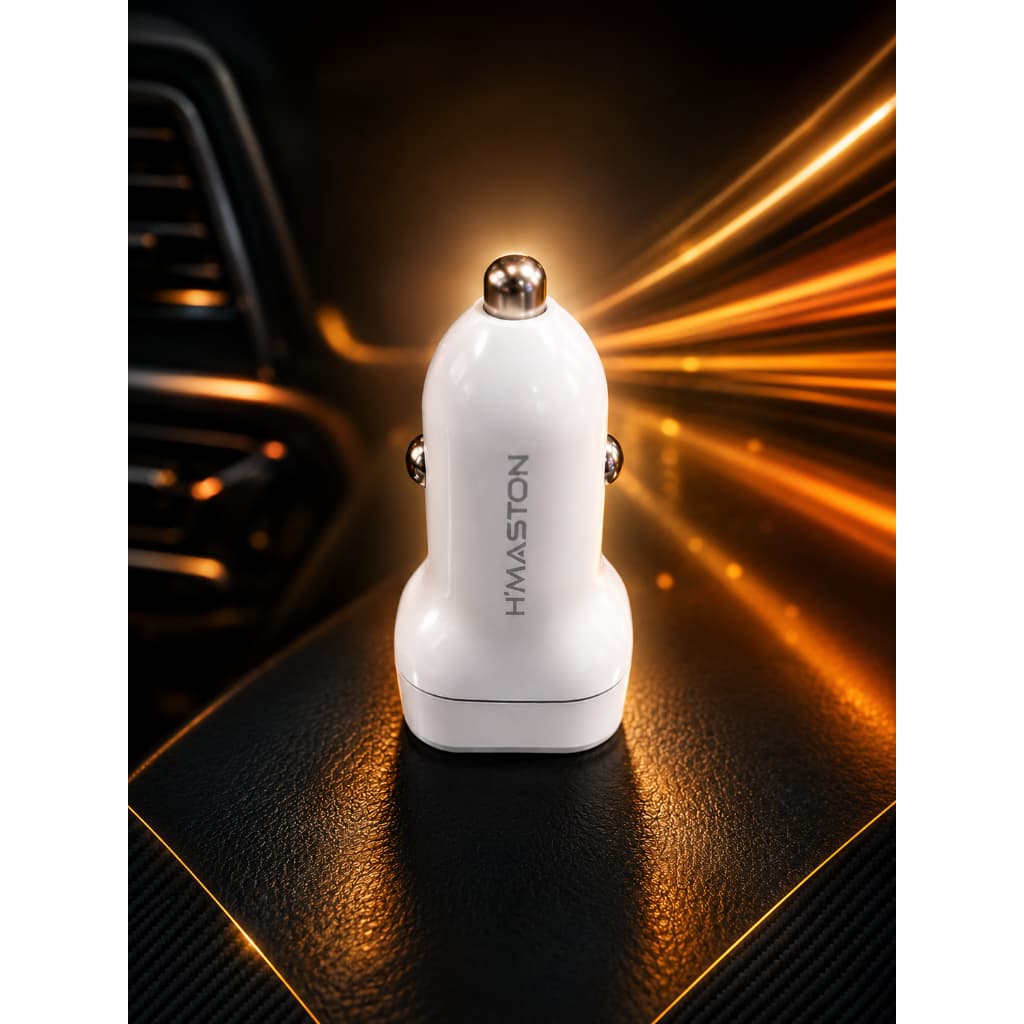 Carregador Veicular Carga Rápida 4.8A 2 USB Universal Android iPhone