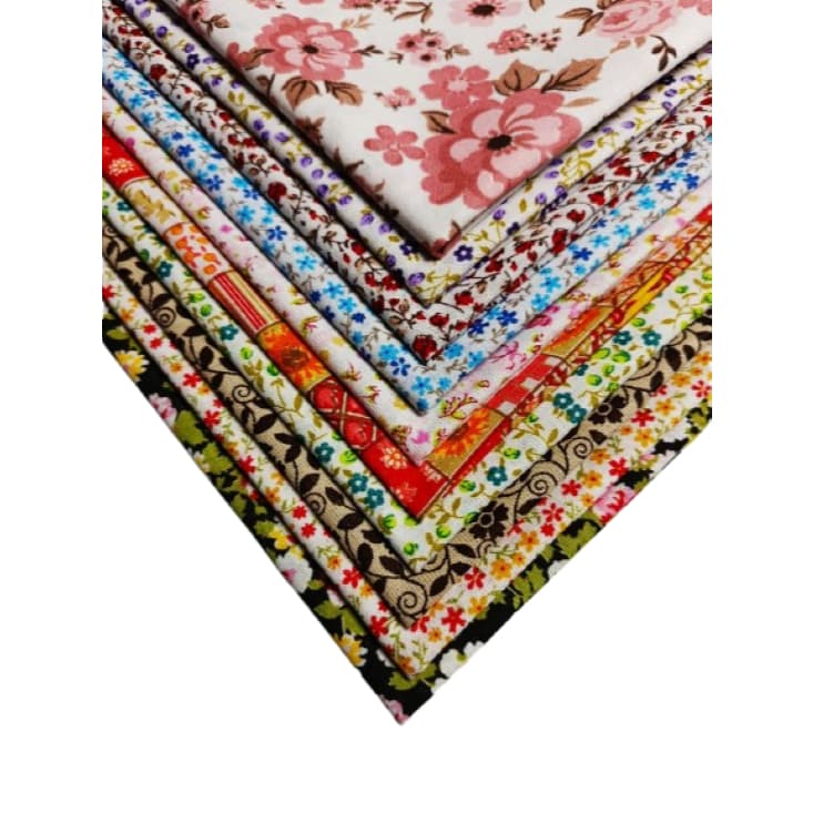 Kit Tecido Patchwork 2 - 50% Algodão - 10 Cortes De 50x70cm