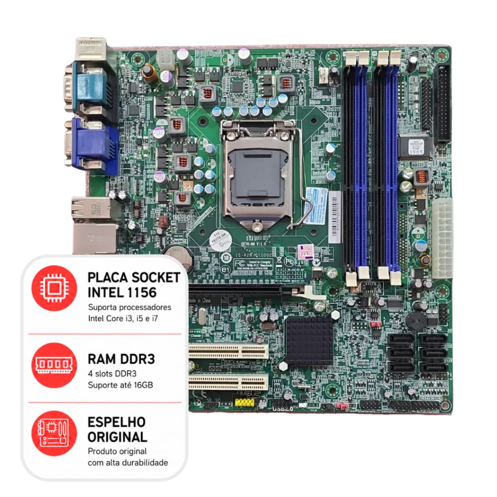Placa Mãe  IPM Q57 STI  – Socket LGA 1156  -  PROMOÇÃO