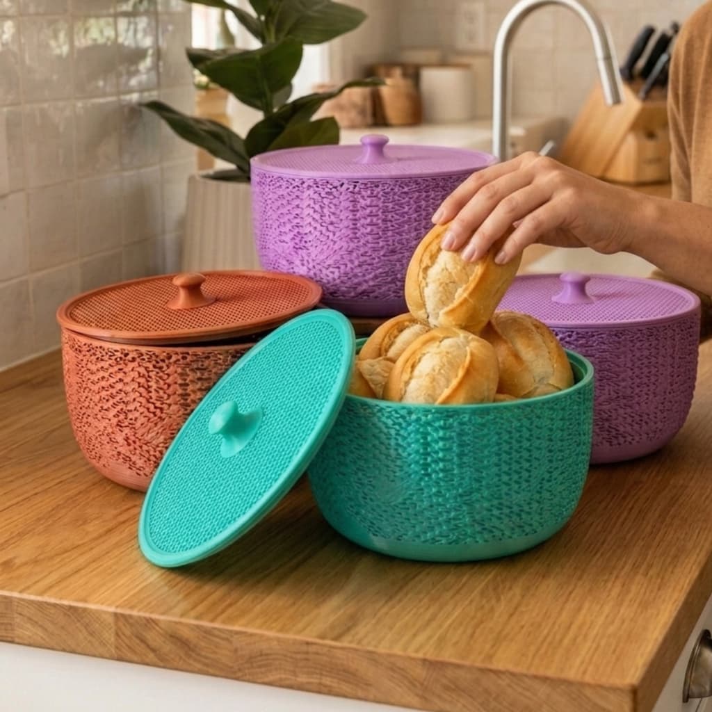Cesto de pão que evita insetos/Cesto organizador multiuso com tampa,cesto para pão Multiuso com tampa.