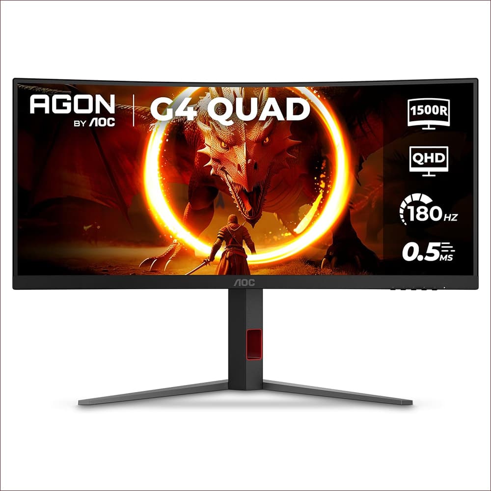 Monitor Gamer Curvo AOC Agon 34" WQHD 180Hz 0.5ms Outlet