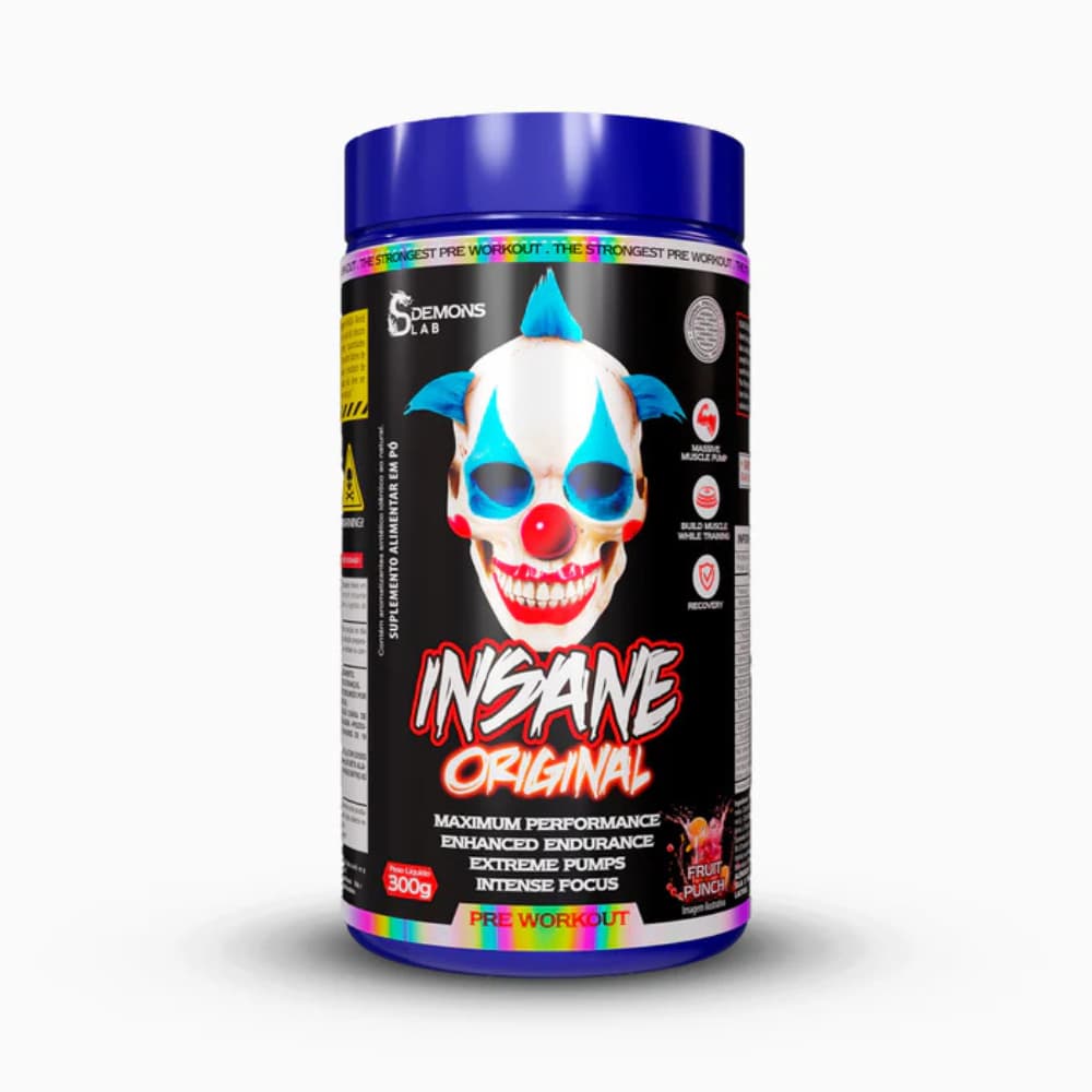 Pré treino Insane Original 300g Fruit Puncn