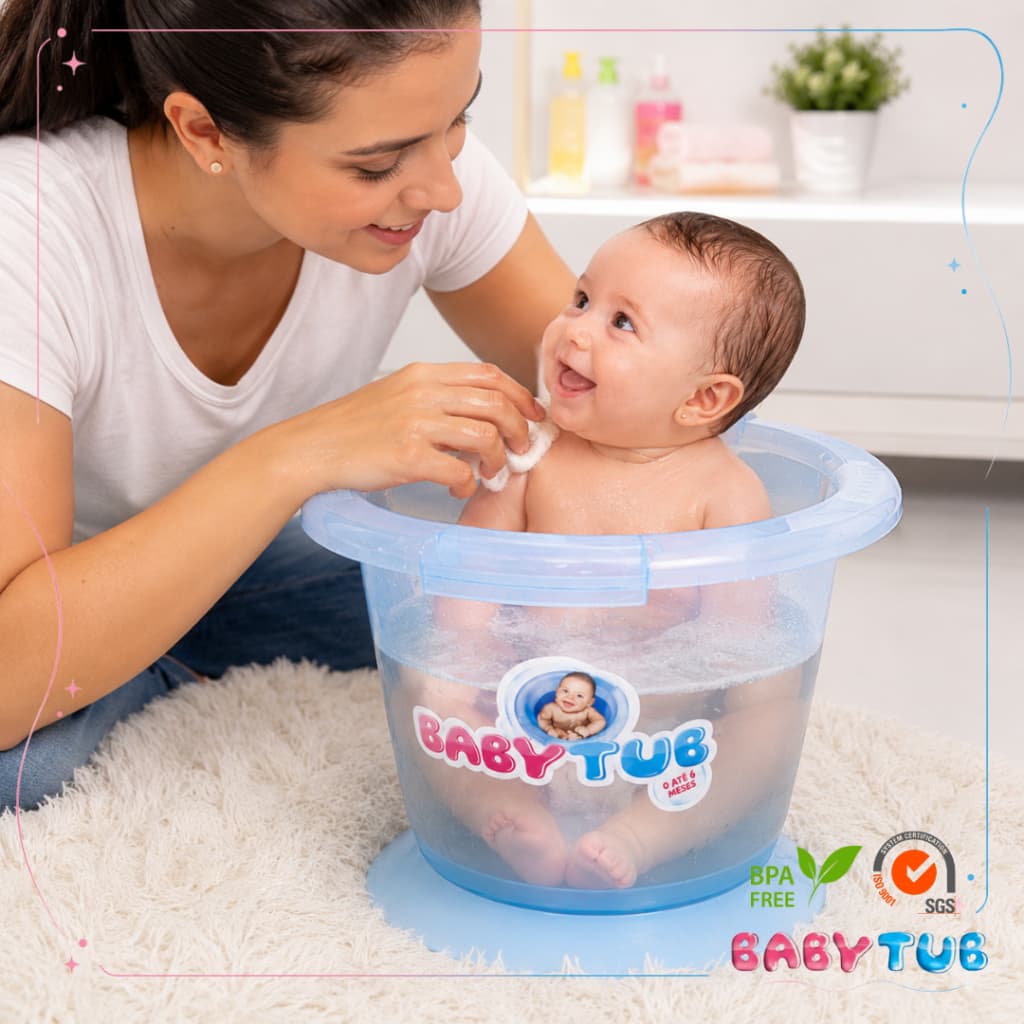 Babytub Bebê Tradicional Ofurôzinho Banheira Para Recém Nascido 0 A 6 Meses Conforto E Segurança