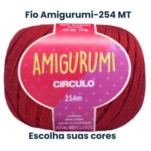 Fio Amigurumi para crochê  Circulo - 254 Mt unidade