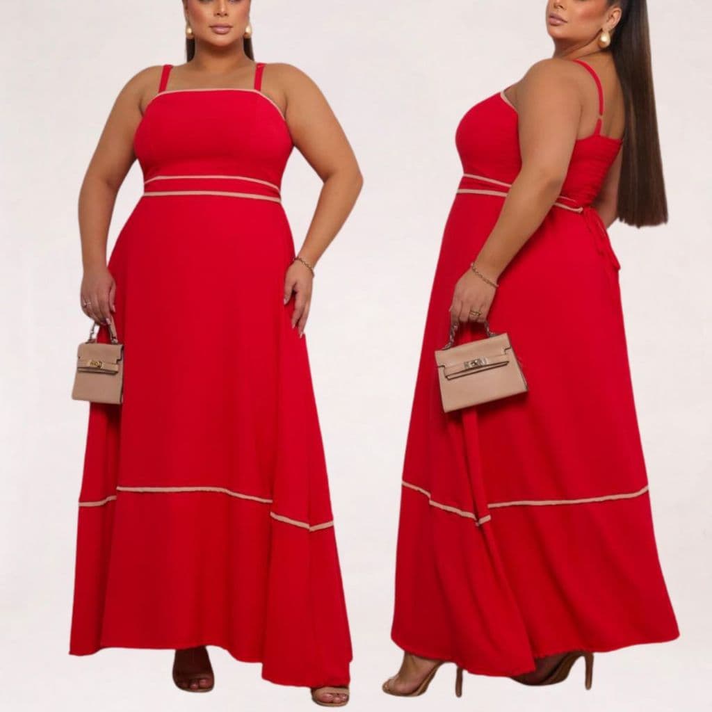 vestido plus size moda maior vestido longo feminino forrado de alcinha elegante moda evangelica