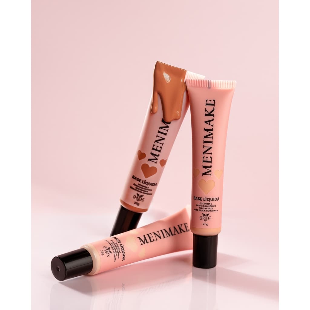 Base Líquida Menimake By Dride Média Cobertura Resistente à Água 25g