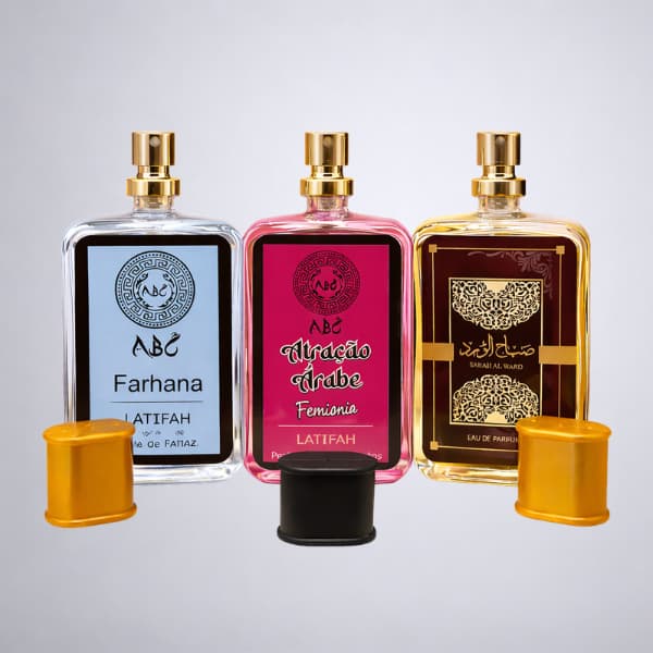 Kit 3 Perfumes Árabes Femininos 100ml Cada Alta Fixação Importados