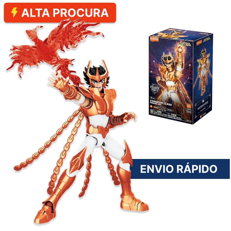 Blokees Cavaleiros do Zodiaco Saint Seiya | Ikki | Shiryu | Hyoga | Boneco Articulado Action Figure