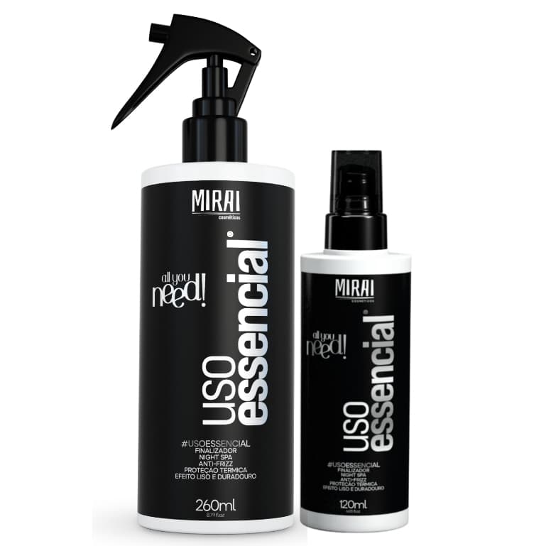 Finalizador Último Toque 260ml Mirai Leave-In Protetor Térmico Capilar Em Spray Reconstrutor