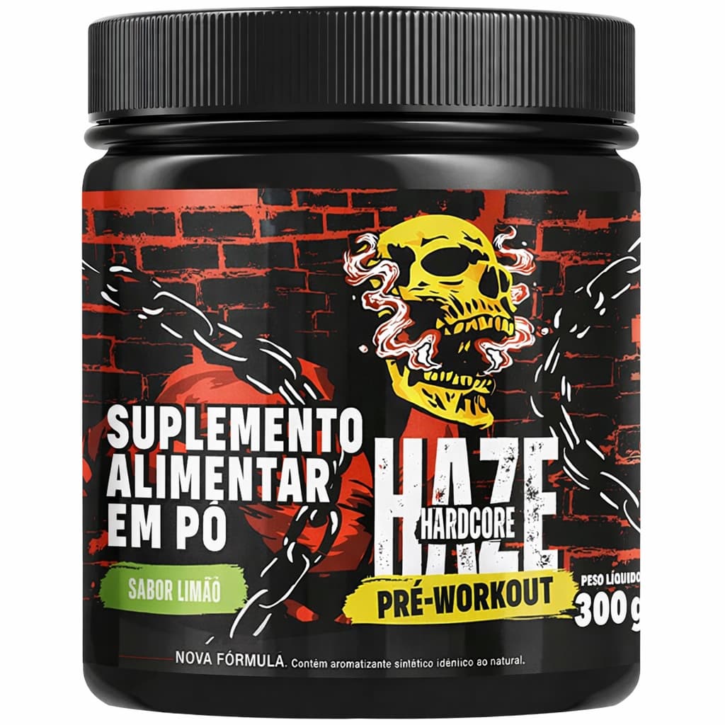Haze Pré Treino 300g Produto Regularizado (Suplemento em Pó Energia e Foco Para Academia)