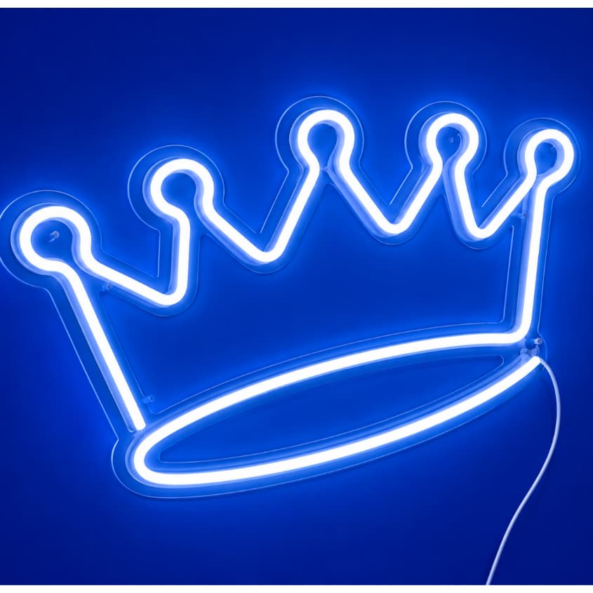 Luminária Coroa de Rei De Parede Led Neon Decoração 110/220v led