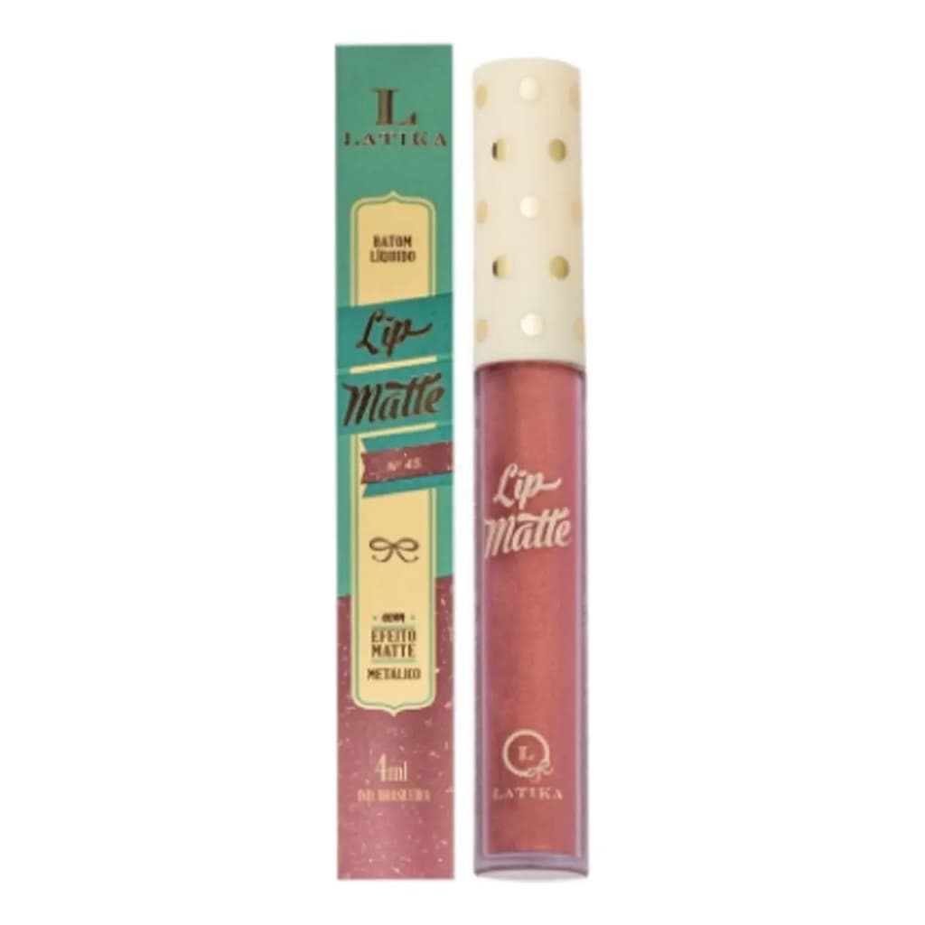 Latika Batom Líquido Lip Matte Cor 45 Efeito Matte