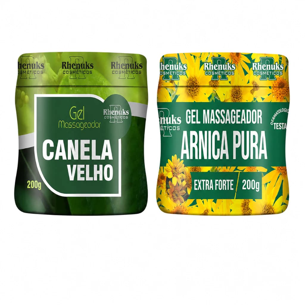 Kit 2 Gel Massageador Rhenuks Canela De Velho + Arnica Extra Forte