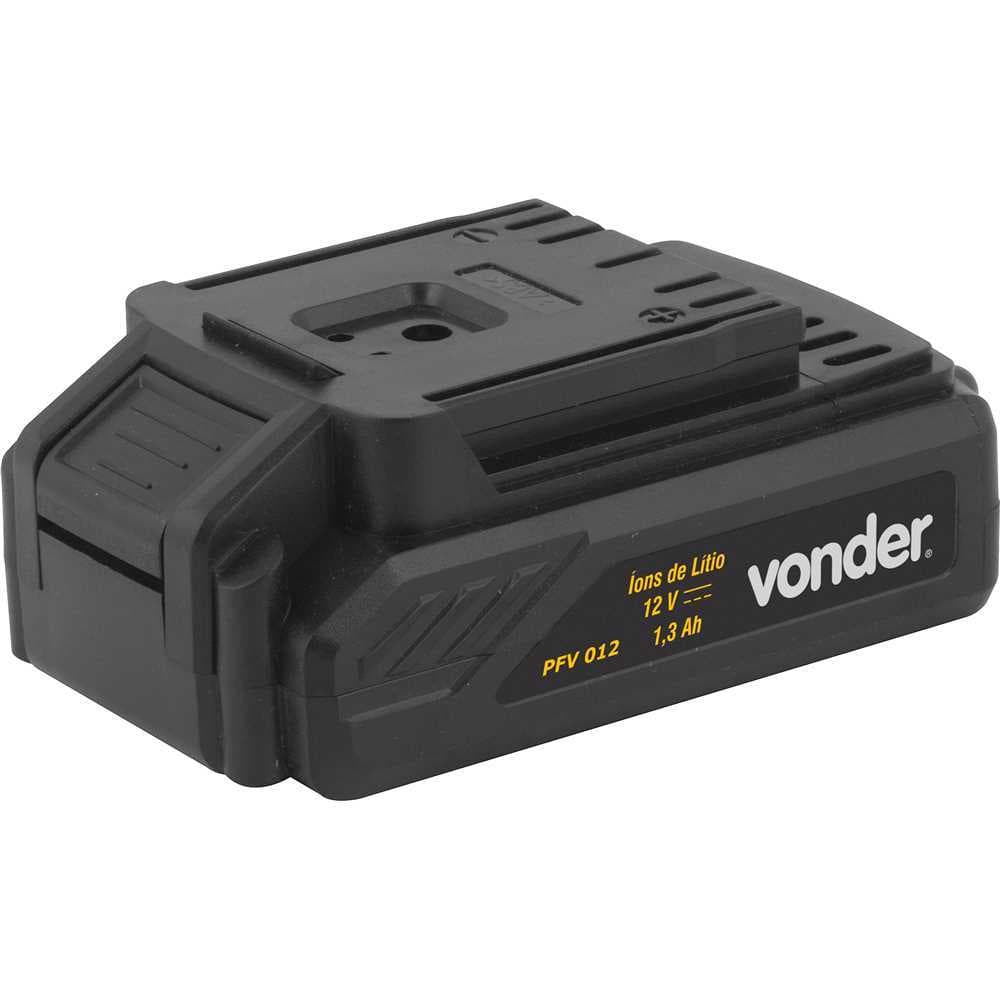 Bateria de 12V Íons de Lítio Capacidade 1,3 Ah para Parafusadeira e Furadeira PFV012 Vonder