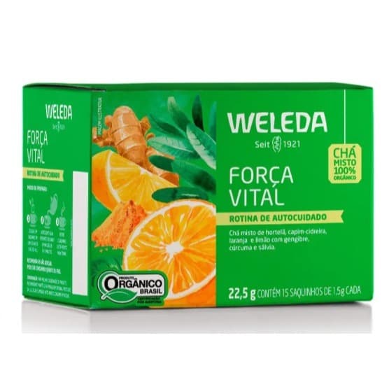 Chá Weleda Força Vital Orgânico 15 sachês de 1,5g cada