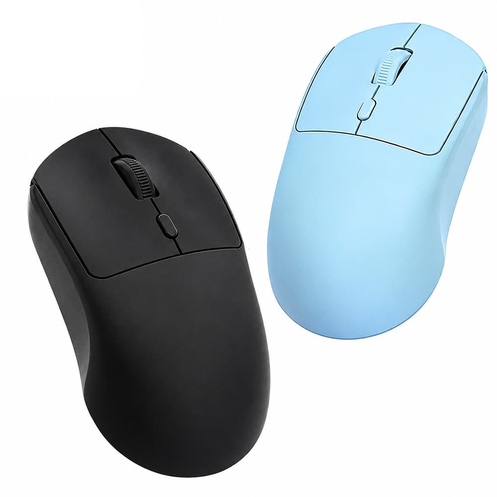 Mouse Bluetooth de alta aparência com cor degradê, 1600 DPI e recarregável sem fio, com conexão 2.4GHz e Bluetooth.