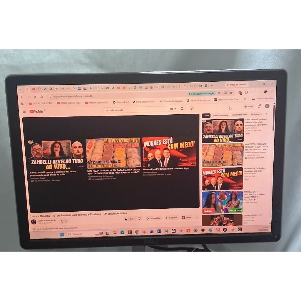 Monitor gamer Dell P2016 LCD TFT 19.5" Cor Preto e Prata - Excelente Estado de conservação