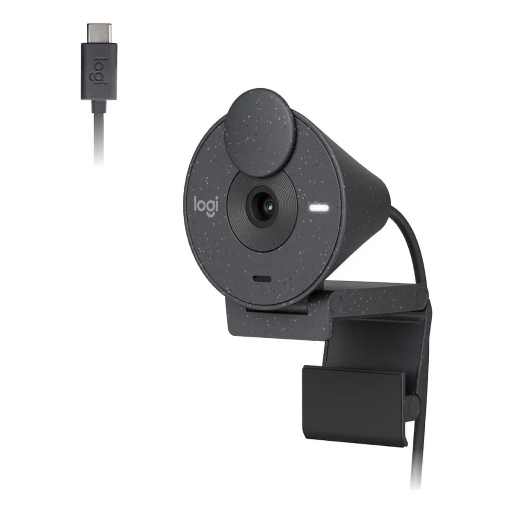Webcam Full Hd Logitech Brio 300 - Grafite