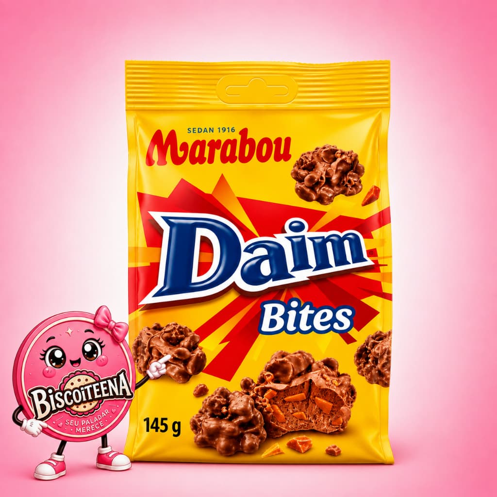 Chocolate Marabou Daim Bites 145g Caramelo Crocante Importado Suécia