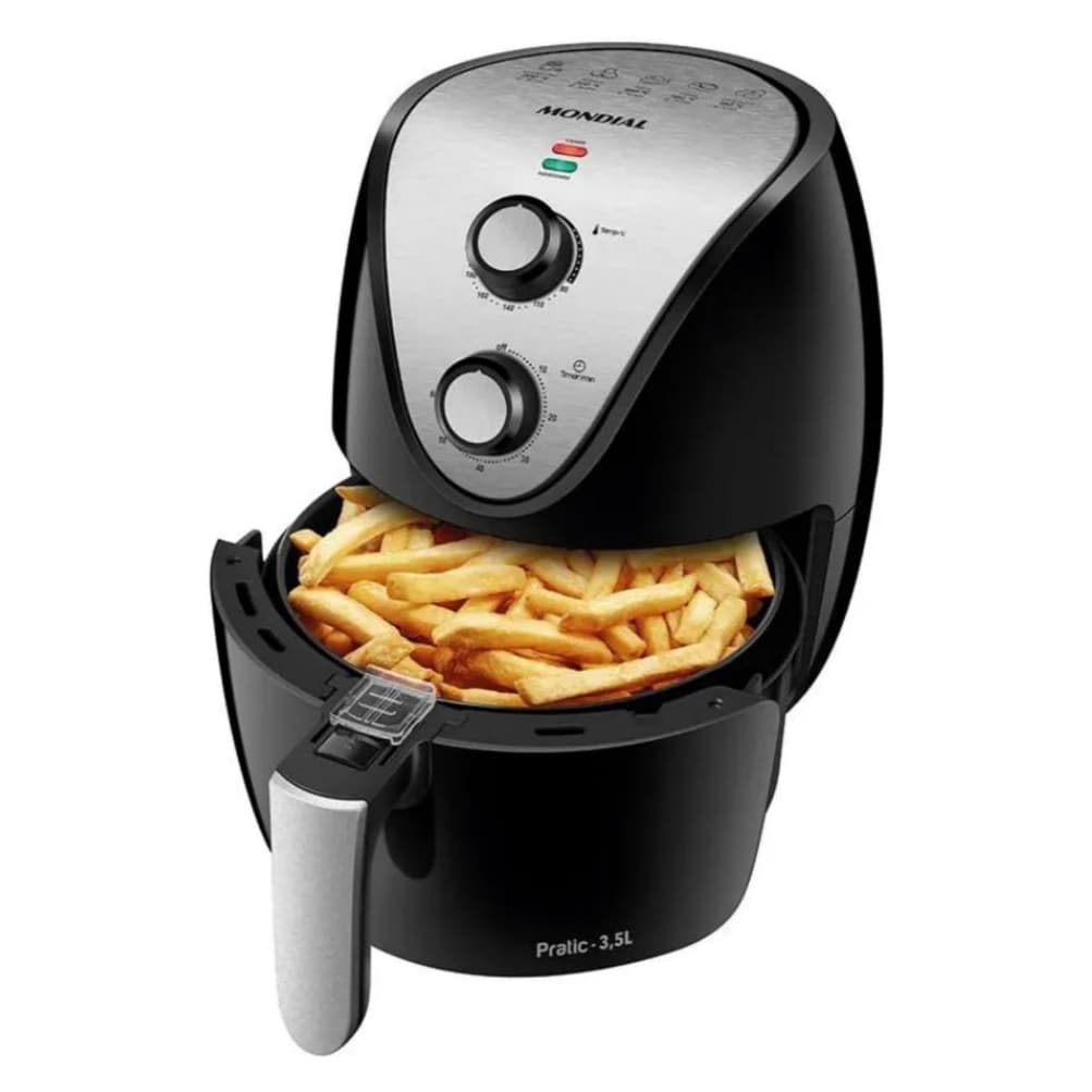 Air Fryer Fritadeira Sem Óleo Mondial Family 3,5L AF-30I Preta 220V