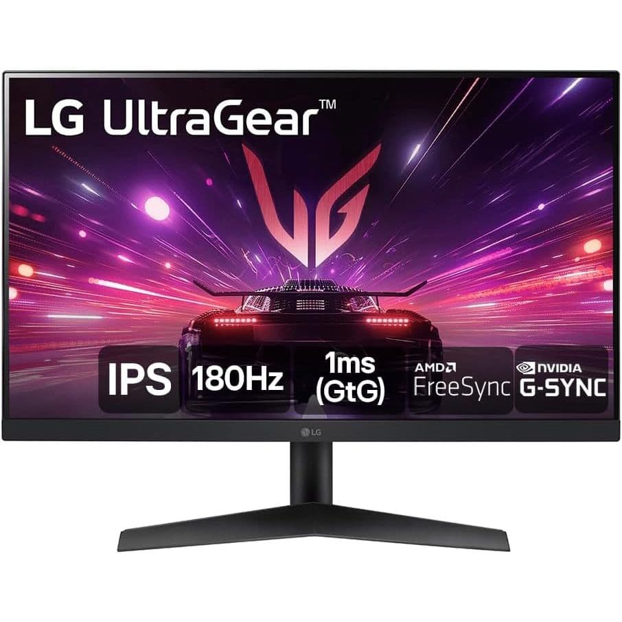 LG UltraGear 24GS60F-B monitor gamer Full HD 180Hz 1ms color Preto 127/220V