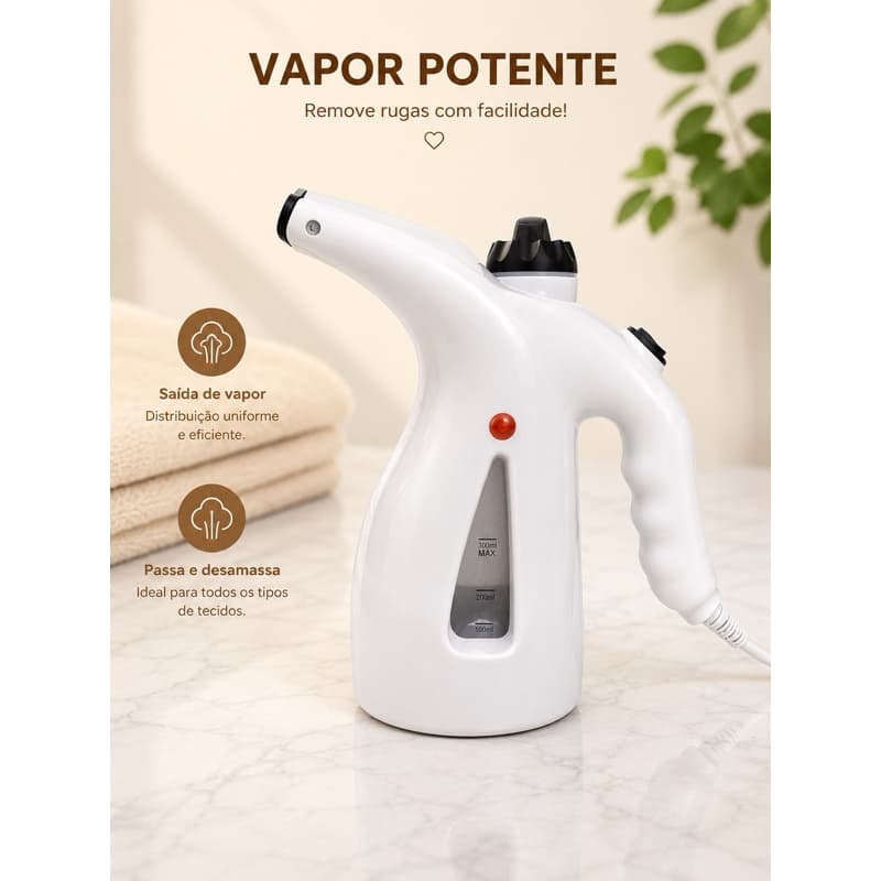 Ferro a Vapor Portátil / Vaporizador de roupas / Passadeira vertical
