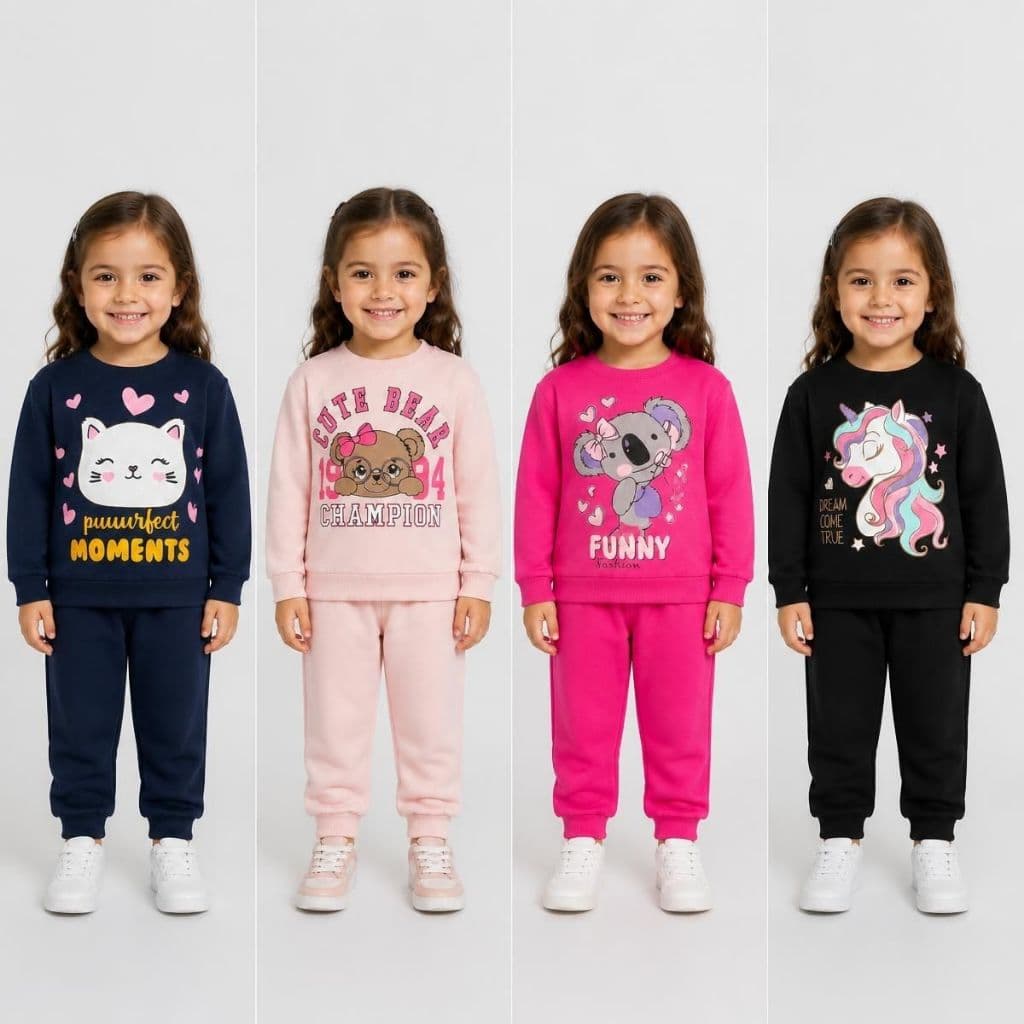 Conjunto Moletom Bebê Menina para Inverno