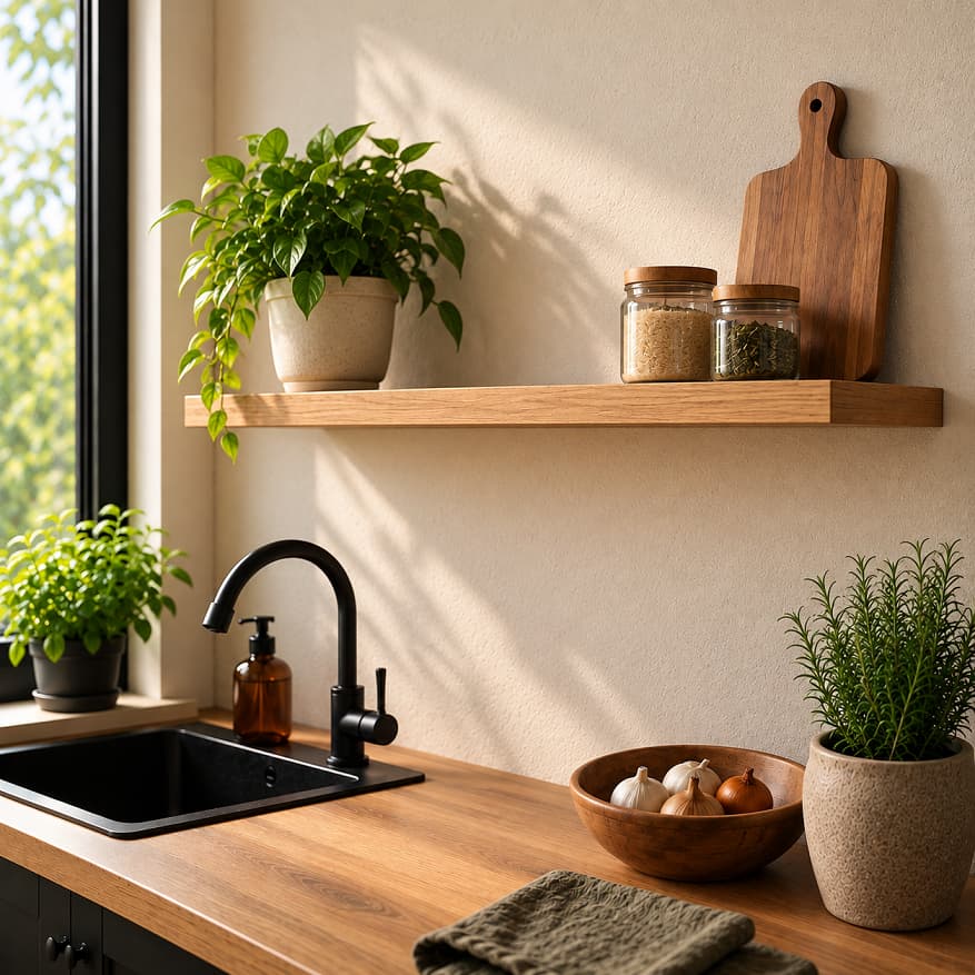 Prateleira MDF Freijó 60x20cm Grossa com Suporte Invisível | Prateleira de Parede 25mm Moderna para Decoração