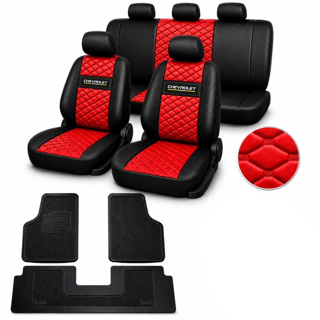 Capa de Banco Automotivo Carro em Couro Celta Corsa Classic Onix Novo Prisma Vectra Astra + tapete