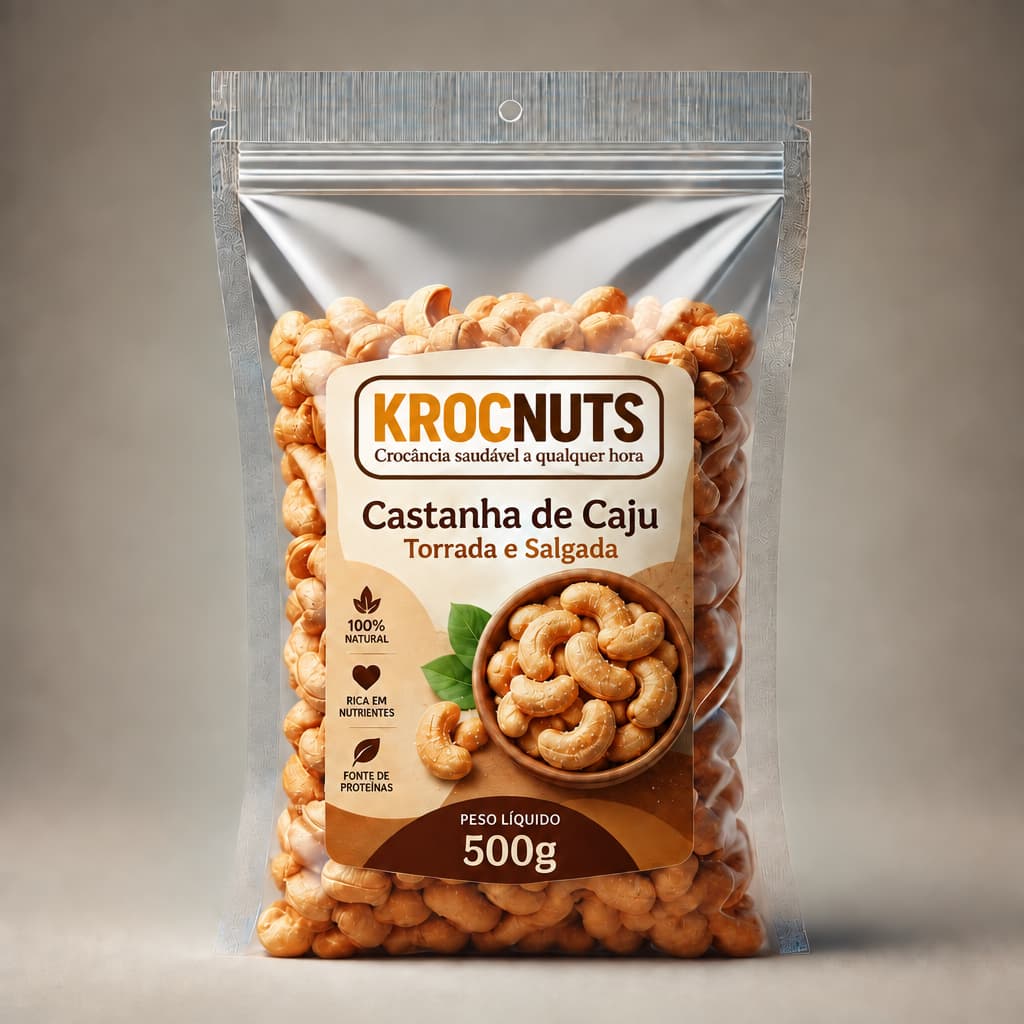 Castanha De Caju W1 torrada, orgânica e crocante - Promoção!
