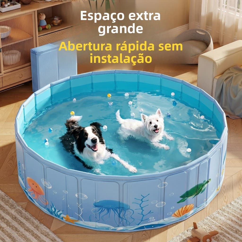 160x45cm Piscina infantil dobrável de  — não precisa inflar; uma banheira grande adequada para bebês e crianças pequenas