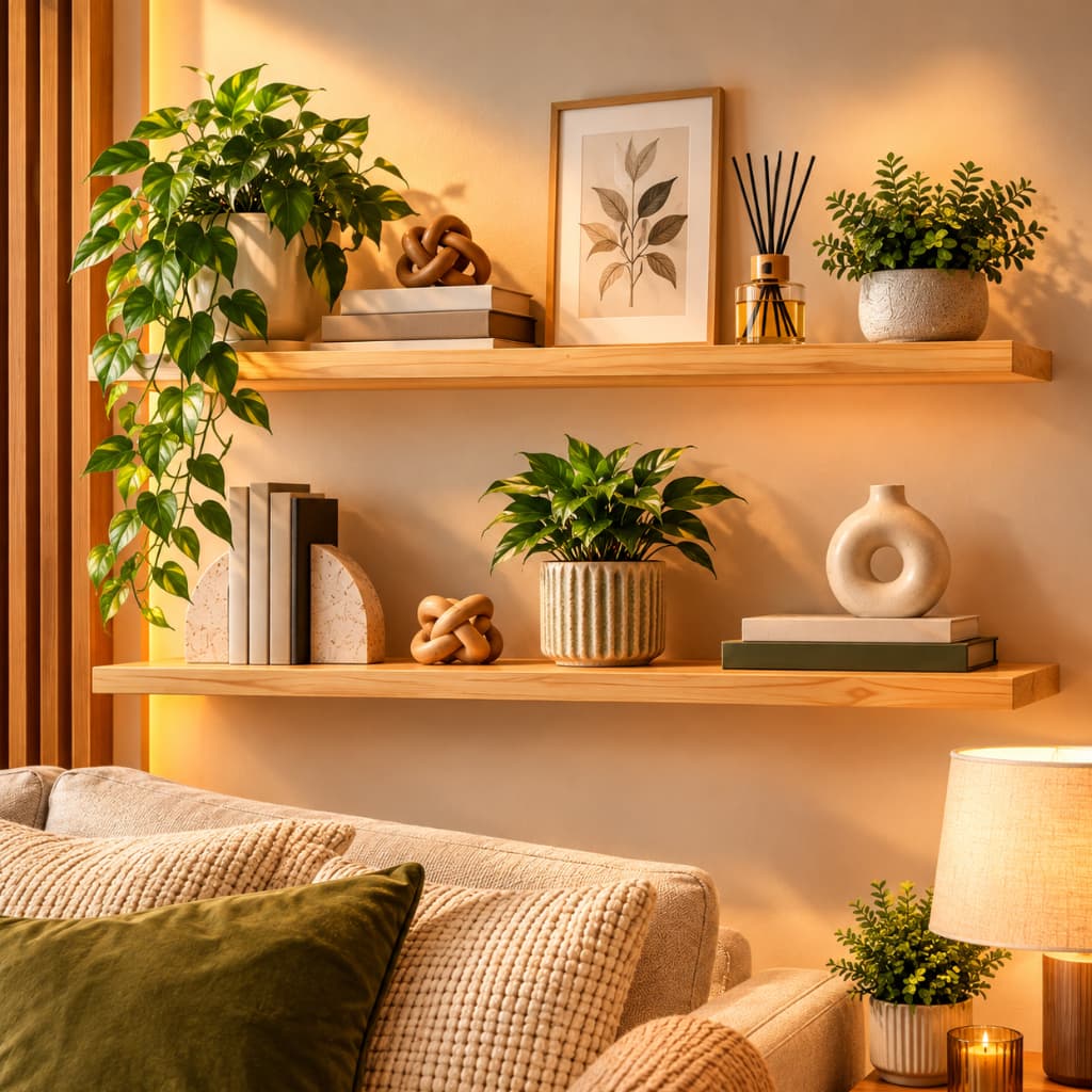 Prateleira Madeira Pinus 100x15cm | Flutuante com Suporte Invisível para Parede