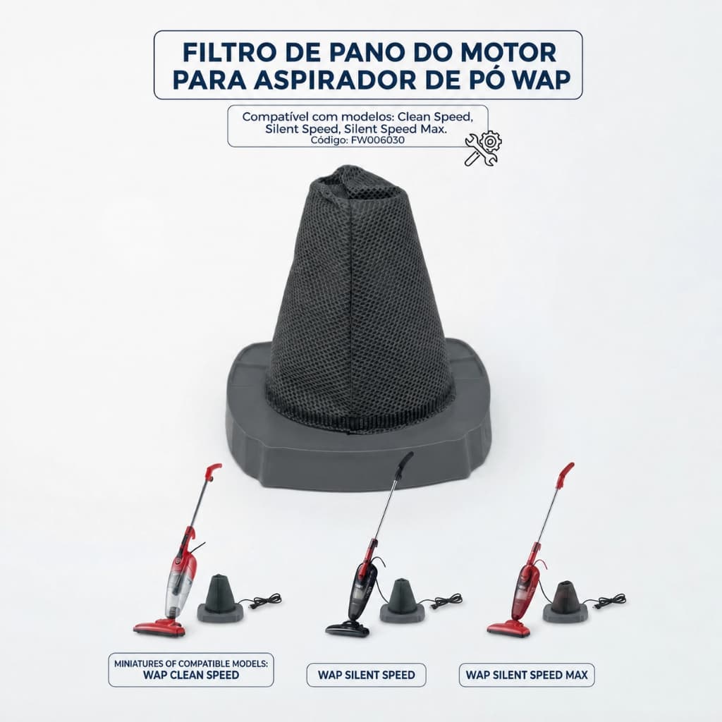 Filtro Para Aspirador De Pó Wap Silent Speed e Clean Speed