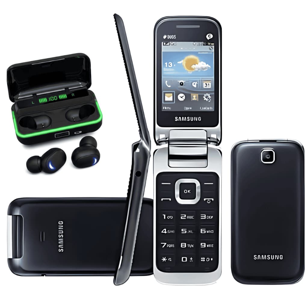 Celular Samsung 3592 para Idoso Dual SIM + Fone Bluetooth TWS