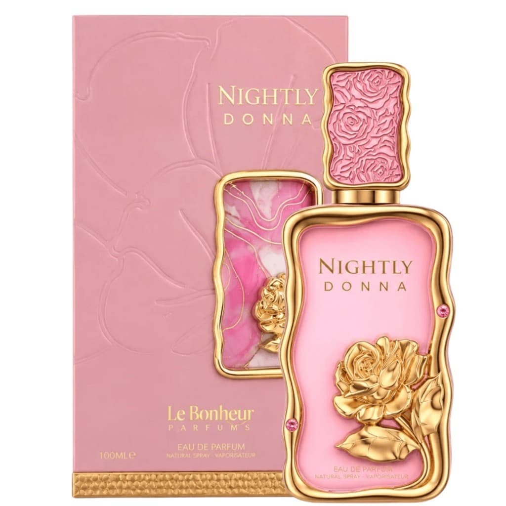 Nightly Donna Le Bonheur Perfume Feminino Floral Frutado Perfume Importado Árabe 100ml