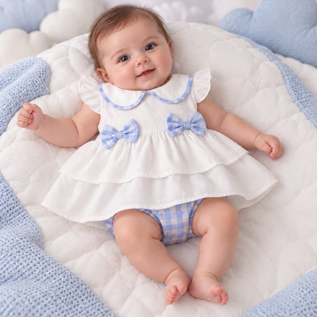 Conjunto bebê menina algodão luxo Júlia